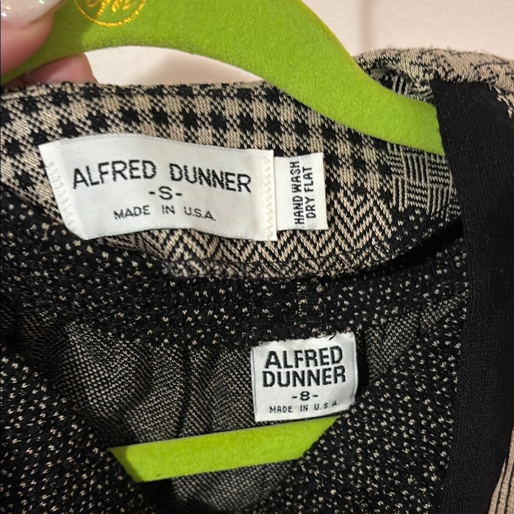 Alfred Dunner Checkered Black and White Jacket